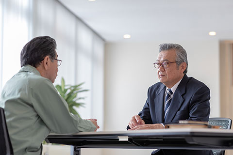 相談する人の写真